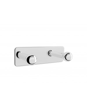 Roca RA816651001 Victoria Double Robe hook (Can be installed with screws or adhesive)