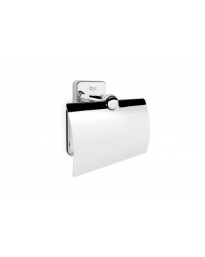 Roca RA816662001 Victoria Toilet roll holder with cover (Can be installed with screws or adhesive)