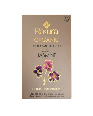 Rakura Organic Himalayan Green Tea Jasmine 25 Tea Bags