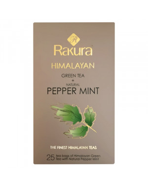 Rakura Himalayan Green Tea Peppermint 25 Teabags