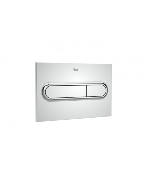 Roca RE890195001 Slendra In-Wall PL1 DUAL (ONE) - Dual flush operating plate for concealed cistern,Chrome