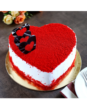 Red Velvet Heart Cake 1 Pound