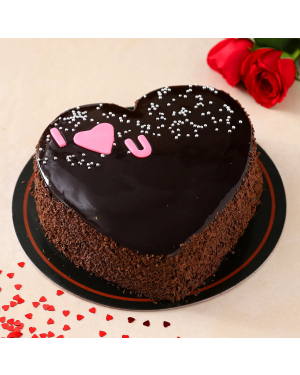 I Love U Valentine's Chocolate Cake 1 Pound