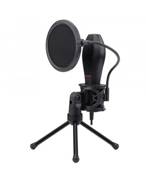 Redragon Quasar GM200 Omnidirectional USB Condenser Microphone with Tripod & Pop Filter