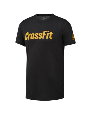Reebok Crossfit Speedwick F.E.F. Graphic Black/Yellow T-Shirt Men DT2772