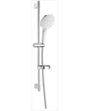 Roca SHOWERS Kit With Plenum Round 3 Functions HandSHOWERS, 800 Mm Slide Bar With Adjustable HandSHOWERS Bracket, Soap Dish And 1.70 M Flexible Hose RF5B1411CBN