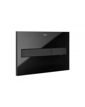 Roca RF890188308 Slendra In-Wall PL7 DUAL (ONE) - Dual flush operating plate for concealed cistern ((crystal finish),Black