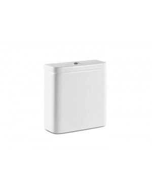 Roca RS341730000 The Gap SQUARE - Dual flush 4/2L WC cistern with bottom inlet for compact back to wall Rimless toilet