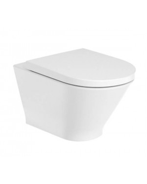 Roca RS3460NL000 Round Compact Wall Hung Rimless Toilet