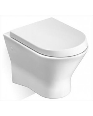 Roca RS346640460 Nexo Vitreous china Rimless wall-hung WC with Horizontal Outlet