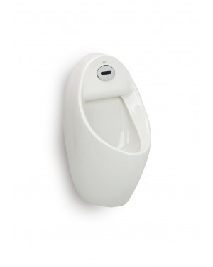 Roca RS35945E000 Euret Electronic vitreous china urinal with back inlet and powered by batteries