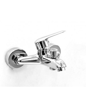 Roca Nuba External Wall Mixer Without Shower Set With Automatic Diverter Chrome-RT5A0297CA1
