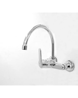 Roca Chrome Victoria Wall-mounted Kitchen Mixer With Upper Swivel Spout-RT5A7625C00