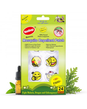 RunBugz Mosquito Repellent 24 Patches Smiley (12+1 FREE offer)