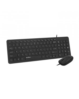 Cliptec RZK266 OfizXient-Compact USB Silent Multimedia Keyboard and Mouse Combo Set