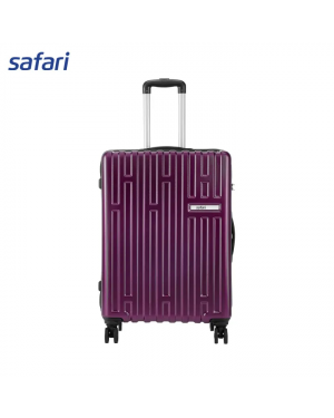 Safari Cargo Neo 8 Wheels Hard Luggage (Large) | 100% Polycarbonate | TSA Lock | Anti Theft Secure Zipper | Internal Mesh Pocket | Color- Magenta Purple