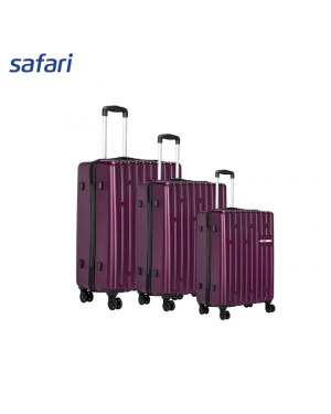 Safari Cargo Neo 8 Wheels Hard Luggage ( Combo) | 100% Polycarbonate | TSA Lock | Anti Theft Secure Zipper | Color Magenta Purple