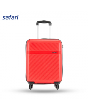 Safari Drive 4 Wheels Hard Luggage (Medium) | 100% Polypropylene | Fixed Combination Lock | Red