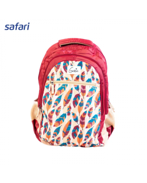 Safari Genie Blush Backpack 19 inch | 3 Compartment | Laptop Support
