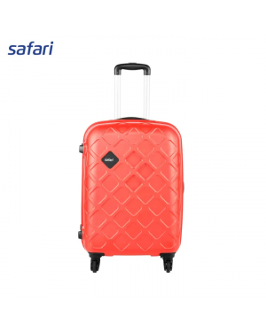 Safari Mosaic 4 Wheels Hard Luggage (Large) | 100% Polycarbonate Shell | Colored Beading | Fixed Combination Lock 
