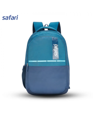 Safari Polo 3 Backpack 19 Inch | Organizer | 2 Compartments | Laptop Compartment | 1 Front Pocket | Mesh Pocket | Color Blue