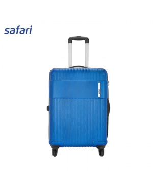 Safari Stealth 4 Wheels Hard Luggage (Large) | 100% Polycarbonate Shell | Fixed Combination Lock | (Black, Blue, Gray)
