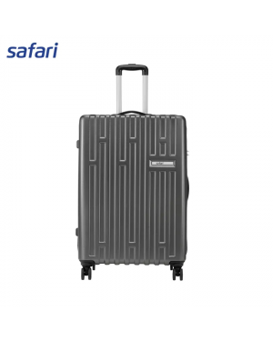 Safari Cargo Neo 8 Wheels Hard Luggage (Large) | 100% Polycarbonate | TSA Lock | Anti Theft Secure Zipper | Internal Mesh Pocket | Color- Gun Metal