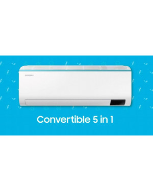 Samsung 5-in-1 convertible AC 1 Ton Air Conditioner AR12AXHZAWKNIM