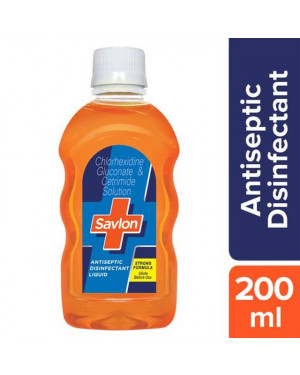 Savlon Antiseptic Disinfectant Liquid for First Aid, Personal Hygiene, and Home Hygiene - 200ml