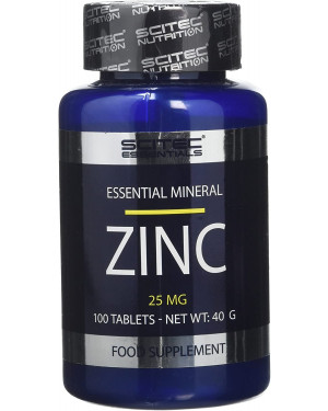 Scitec Nutrition 25mg Zinc Supplement – 100 Tablets