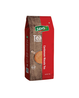 Senso Cardamom Masala Instant Tea premix 1 kg Pack, Strong Chai- Premium Powdered Tea, Masala Elaichi chai Natural Tea with Cardamom | Instant Tea Premix Vending Machine Chai
