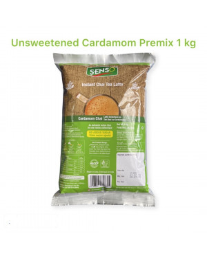 Senso Cardamom Tea Unsweetened Sachets -Chai Premix - NO Sugar 1kg