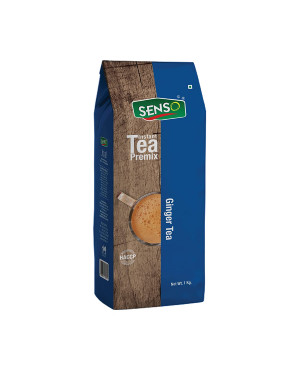 Senso Ginger Natural Care Tea 1 kg Pack - Incredibly Authentic | Strong Chai | Premium Powder | Ginger Chai |Desi Chai | Readymade Tea | Adhrak Chai | Tea Ginger Mix (Pack of 1)-Natural Ayurvedic Herbs for Immunity Tea premix