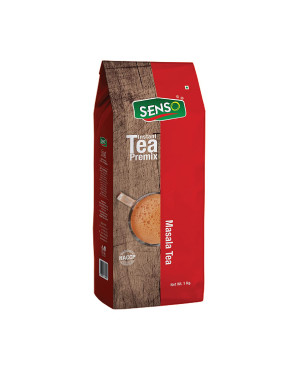 Senso Masala Tea Premix Instant 1kg - Premium Chai with 100% Natural Spices | Strong Chai | Premium Powder | Desi Chai | Readymade Tea | Premix Tea Masala Vending Machine Chai (Pack of 1)