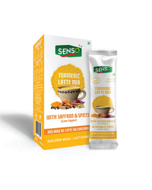 Senso Instant Turmeric & Saffron Latte Mix Natural Immunity Booster ( 6 Sachets of 22 gm Each )