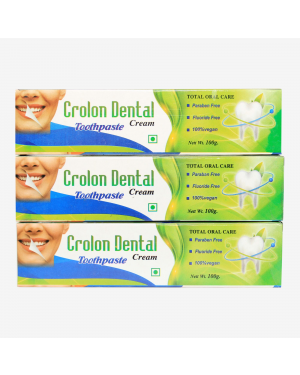 Set Of 3 Willim Group Crolon Dental Toothpaste Cream 100gm