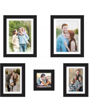 Art Street Set Of 5 Black Wall Photo Frame, For Home Decor With Free Hanging Accessories