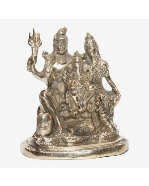 Seven Chakra Handicraft - Medium Sized Lord Shiva Family Statue 14 Cm 1.340 Kg