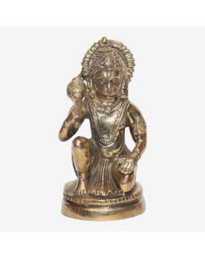 Seven Chakra Handicraft -Small Sized Lord Hanuman Statue 13 cm 820 g