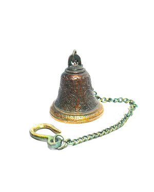 Seven Chakra Handicraft - 42cm size Hanging Bell (with Chain)