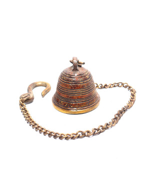 Seven Chakra Handicraft- 46cm size Hanging Bell (with Chain)