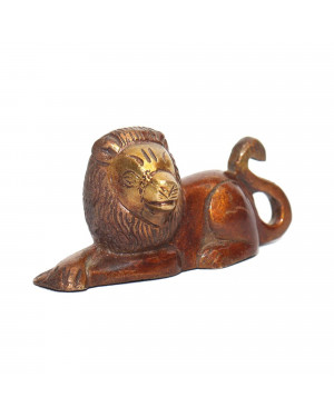 Seven Chakra Handicraft- 8cm Size Sitting Lion Statue