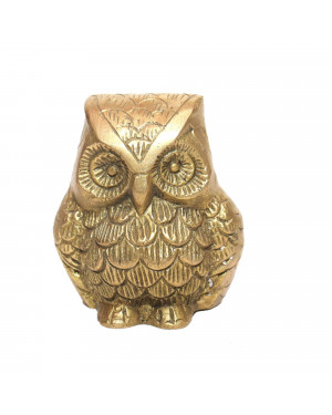 Seven Chakra Handicraft - 7cm Size Feathered Owl Statue