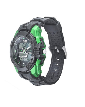 Sonata Sf Carbon Series Analog-digital Black Round Dial Men's Sport Watch-77027pp05