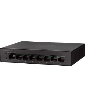 Cisco SF110D-08HP Unmanaged Switch | 8 Ports 32W 10/100 | PoE | Limited Lifetime Protection (SF110D-08HP-NA)