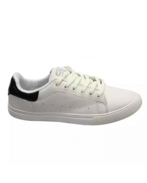 Goldstar White Zed Lace-Up Casual Sneakers For Women