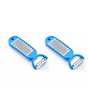 Signoraware 2 in 1 Grater cum Peeler Steel for cheese and Vegetables