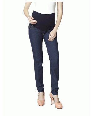 Nine Maternity Slim Fit Jeans In Carbon Blue Denim 3013