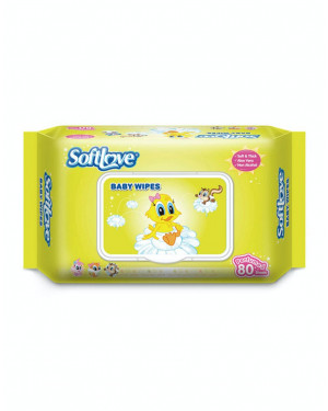 Softlove Baby Wipes 80 Sheets Scented