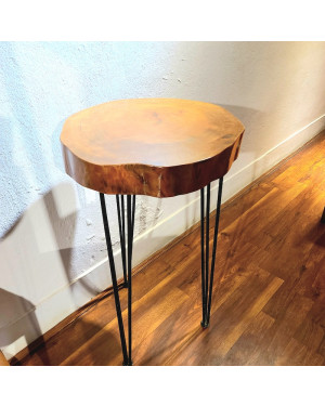 Solid Wood Live Edge Little Side Table